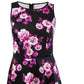 City Studios Women's Plus Floral Print A Line Dress Purple Size 18W