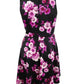 City Studios Women's Plus Floral Print A Line Dress Purple Size 22W