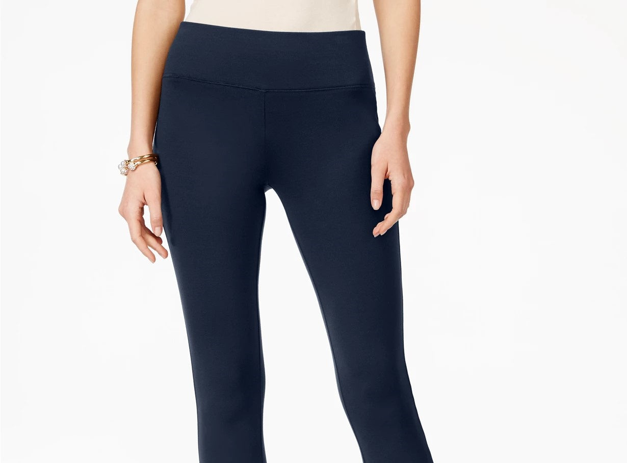 INC International Concepts Women's Petite Seamless Leggings Navy Size 4 P