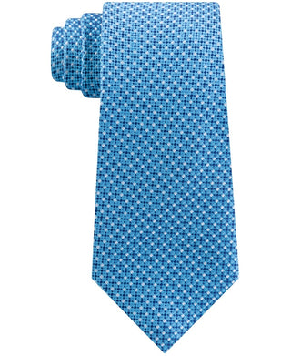 Michael Kors Men's Silk Blend Business Neck Tie Blue Size Regular