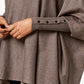 Alfani Women's Petite Turtleneck Poncho Sweater  Dark Beige Size Petite