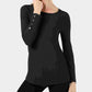 Alfani Women's Ribbed Snap Detail Sweater Black Size X-Small