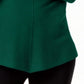 Alfani Women's Ribbed Snap-Detail Sweater Dark Green Size Small
