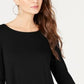 Alfani Women's Woven Back Top Black Size Extra Large