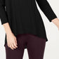 Alfani Women's Woven Back Top Black Size Extra Large