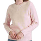 Lucky Brand Women's Waffle Knit Pullover Pink Size X-Large