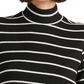 Lucky Brand Women's Striped Turtle Neck Sweater Black Size X-Large