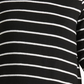 Lucky Brand Women's Striped Turtle Neck Sweater Black Size X-Large