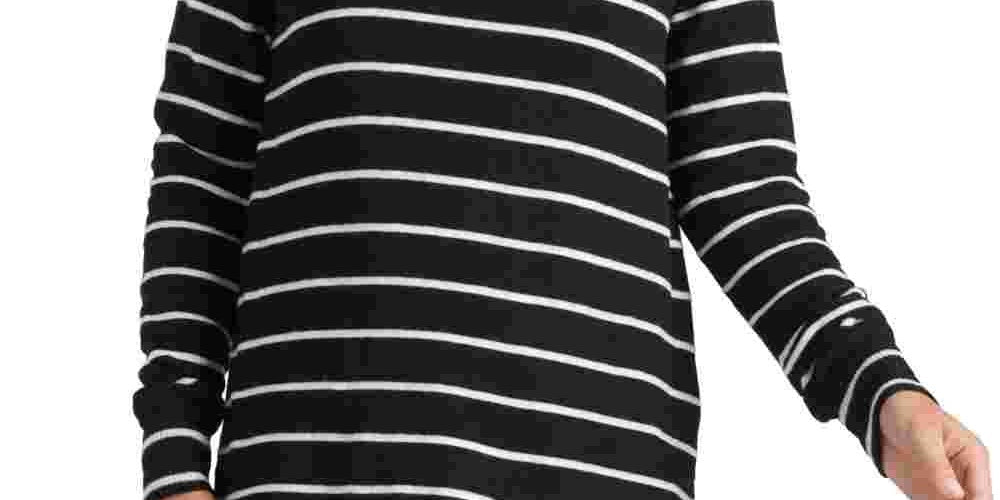 Lucky Brand Women's Mock Neck Cloud Jersey Top White Size Large