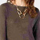 INC International Concepts Women's Shirttail Hi-Low Boatneck Sweater Gray Size Large