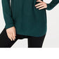 INC International Concepts Women's Shirttail Sweater Green