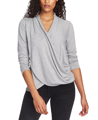 1.STATE Women's Cozy Knit Top Gray