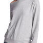 1.STATE Women's Crystal Detail Off The Shoulder Sweater Gray