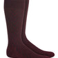 Perry Ellis Men's Portfolio Luxury Features Socks Maroon Size Regular