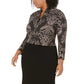 Alex Evenings Women's Plus Size Column Gown & Jacket Brown Size Petite Small