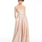 Say Yes To The Prom Juniors' Off-The-Shoulder Gown Silver Size 3