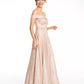 Say Yes To The Prom Juniors' Off-The-Shoulder Gown Silver Size 3