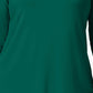 JM Collection Women's Plus Turtleneck Top Green Size 1X
