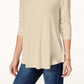 JM Women's Collection Turtleneck Top Dark Beige Size X-Large