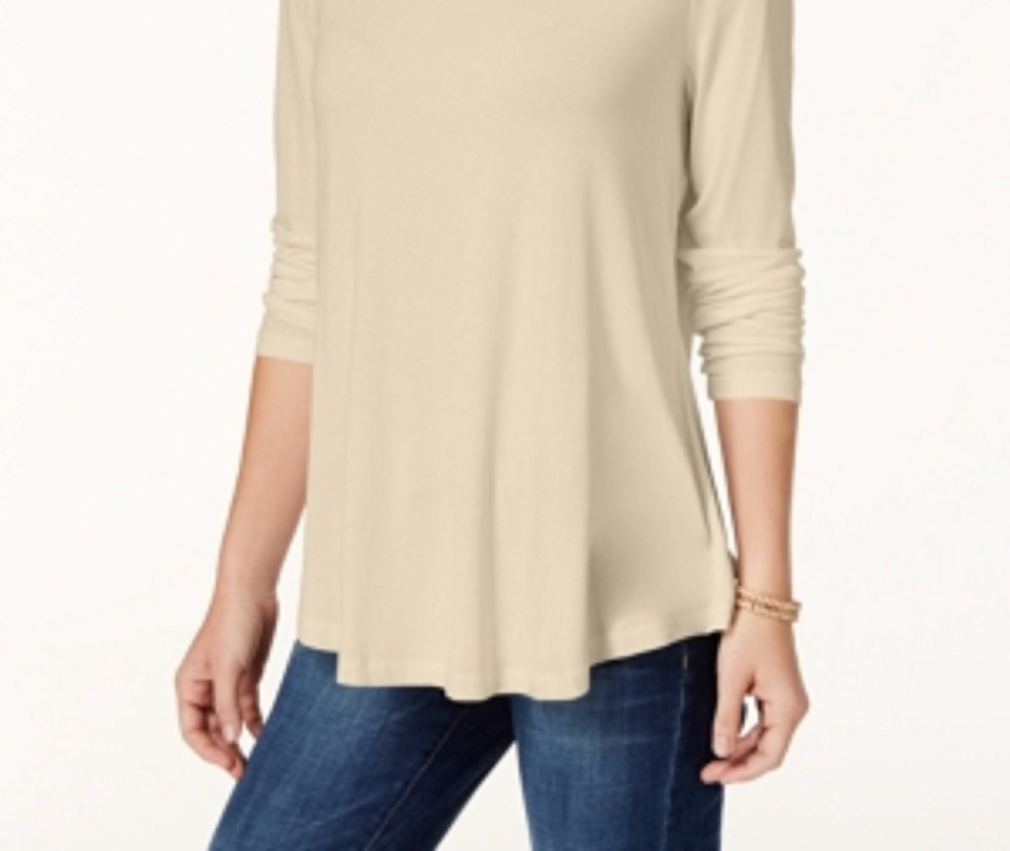 JM Women's Collection Turtleneck Top Dark Beige Size X-Large