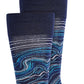 Perry Ellis Men's Printed Socks Navy Size Regular