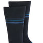 Perry Ellis Men's Bamboo Double Stripe Socks Navy Size Regular