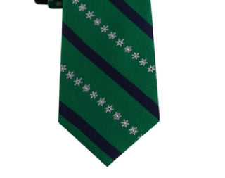 Tommy Hilfiger Men's Snowflake Stripe Tie Green Size Regular