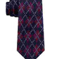 Tommy Hilfiger Men's Argyle Holiday  Silk Blend Argyle Neck Tie Red Size Regular