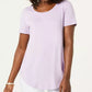 JM Collection Women's Scoop-Neck Top Purple Size Small