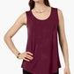 JM Collection Women's Scoop Neck Tank Top Red Size X-Small