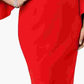 R & M Richards Women's Off The Shoulder Flared Sleeve Dress Red Size 16W