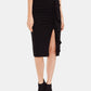 Vince Camuto Women's Ruffled Pencil Skirt Black Size 4X