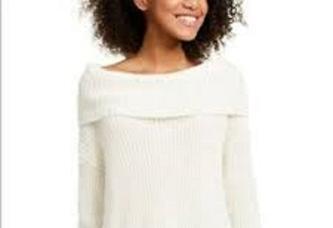 American Rag Juniors'' Cowlneck Sweater White Size X-Large