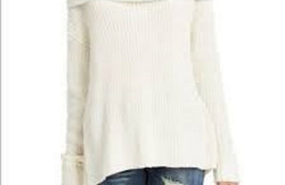 American Rag Juniors'' Cowlneck Sweater White Size X-Large