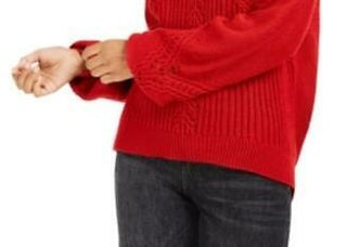 American Rag Junior's Balloon Sleeve Sweater Wine Size Small