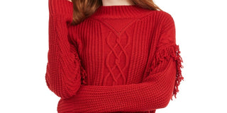 American Rag Juniors' Tunic Sweater Dark Red