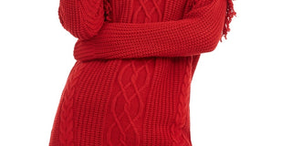 American Rag Juniors' Tunic Sweater Dark Red