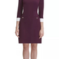 Tommy Hilfiger Women's Collared Shift Dress Purple Size 14
