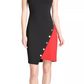 Tommy Hilfiger Women's Colorblocked Asymmetrical Dress Black Size 6