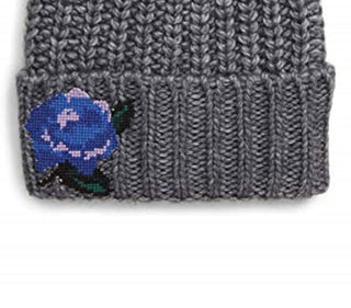 Free People Women's Everything Rosy Beanie Winter Hat Grey Size Regular