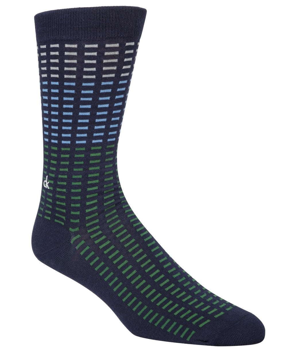 Calvin Klein Men's Tile Print Socks Navy Size 7-12