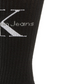 Calvin Klein Men's Ribbed Logo Crew Socks -Black Size 7-12
