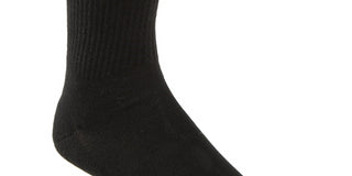 Calvin Klein Men's Ribbed Logo Crew Socks -Black Size 7-12