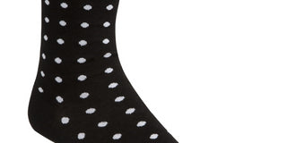 Calvin Klein Men's Dot Dress Socks -Blaxk One Size