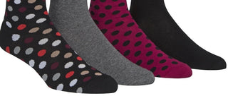 Calvin Klein Performance Men's Pack Polka Dot Crew SocksBlack- Size 7-12