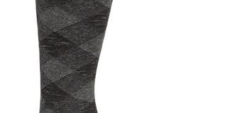 Cole Haan Men's Twist Plaid Socks In Black Size Regular