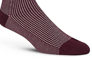 Cole Haan Men's Multi Stripe Crew Socks Wine Tasting One Size -WIne Size 7-13