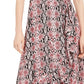 Adrianna Papell Women's Snakeskin Print Dress Red Size 6