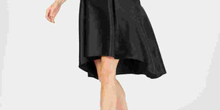 Adrianna Papell Women's Rhinestone High-Low Dress Black Size 8