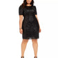 Adrianna Papell Women's Sequin Cocktail Dress Black Size 20